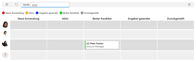 Volltextsuche im Kanban