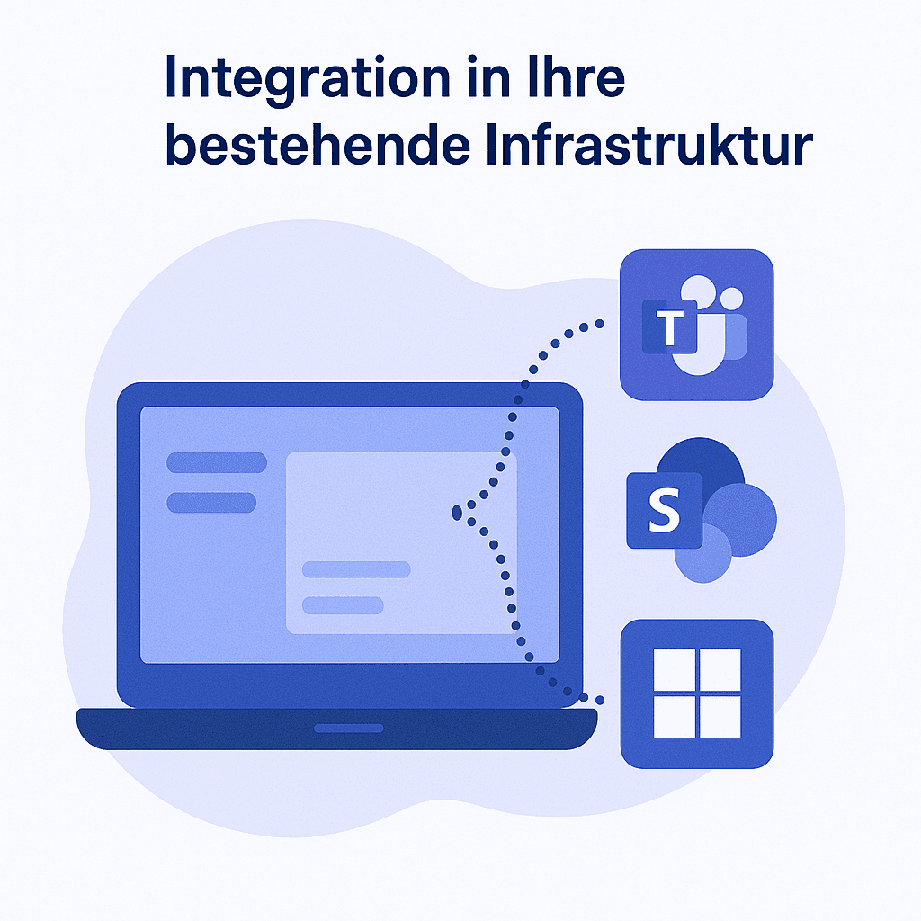 Integration in Ihre bestehende Infrastruktur - Microsoft 365 Integration